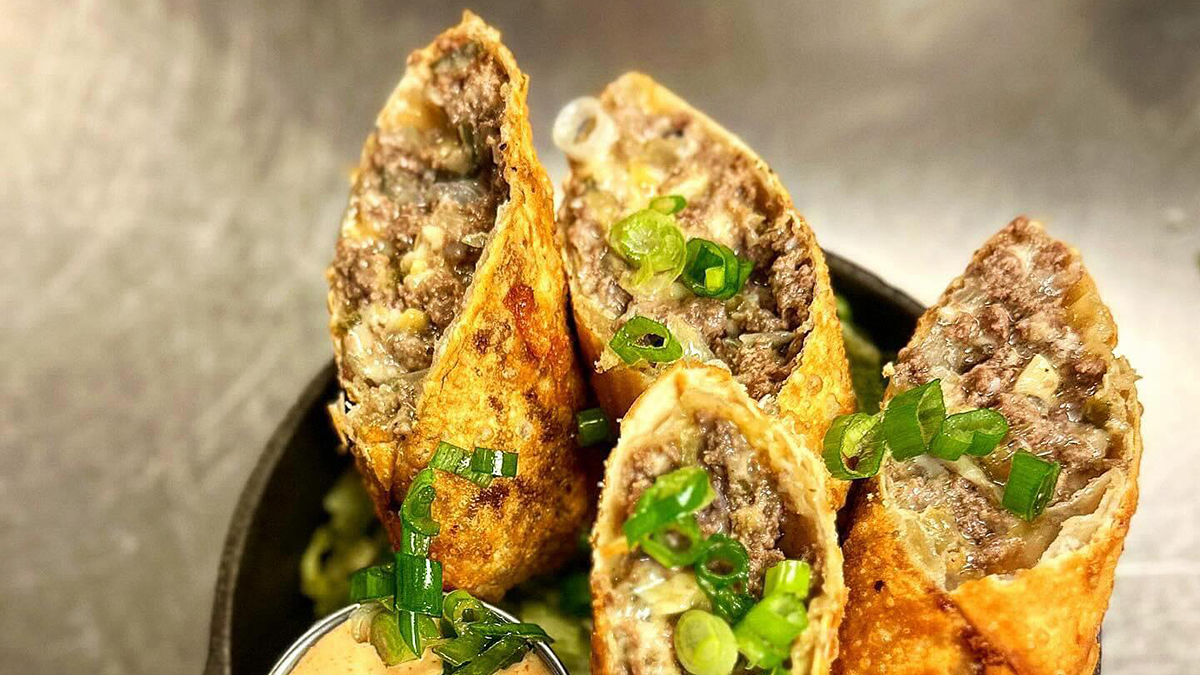 Cheeseburger Egg Rolls